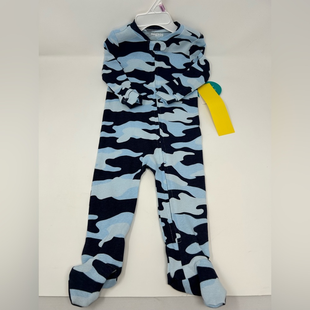 NWT Mighty Goods 9M Baby Boy Camo Footie Pajama